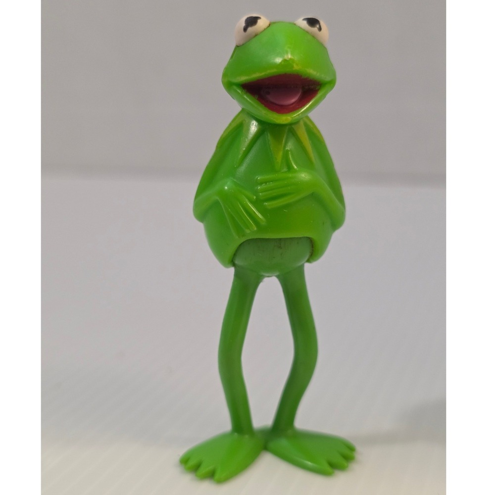 Henson Kermit the Frog PVC Figure Small Green Fair 1978 ha! INC Hong Kong
